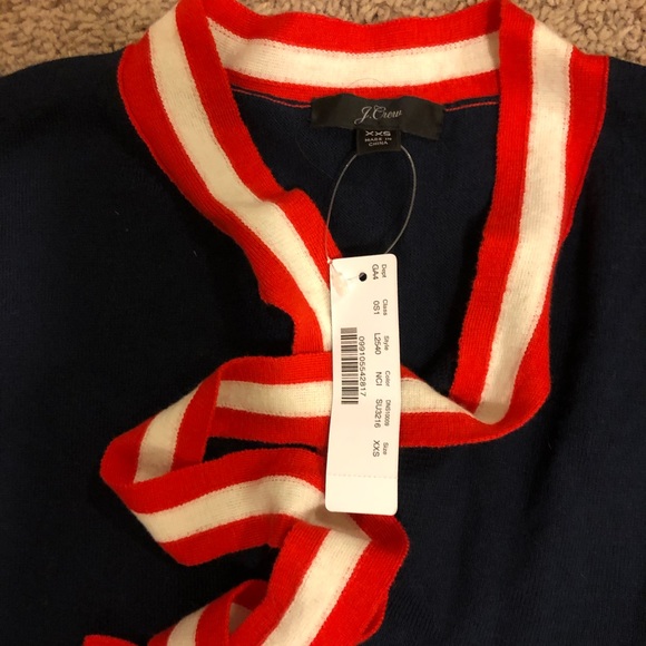 Jcrew sweater dress with stripped neck tie XXS - Picture 6 of 8